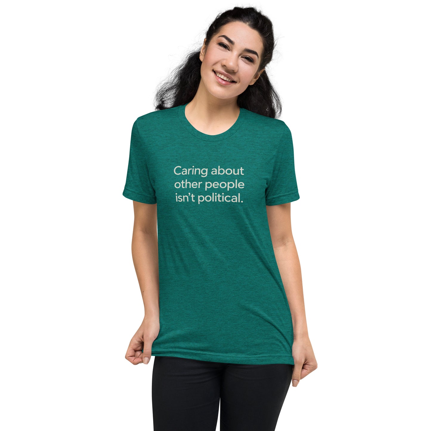 Caring About Other People Isn't Political Short Sleeve Shirt